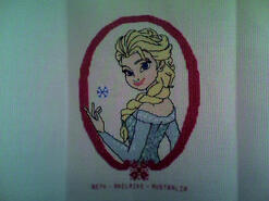 Cross stitch square for Lillie A's quilt