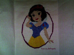 Cross stitch square for Lillie A's quilt