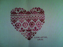 Cross stitch square for Sophie M's quilt
