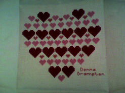 Cross stitch square for Sophie M's quilt