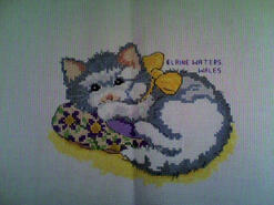 Cross stitch square for Erin A's quilt