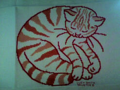 Cross stitch square for Erin A's quilt