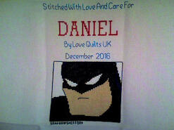 Cross stitch square for Daniel O's quilt