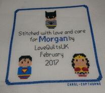Cross stitch square for Morgan K's quilt