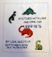 Cross stitch square for James J's quilt