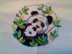 Cross stitch square for James K's quilt