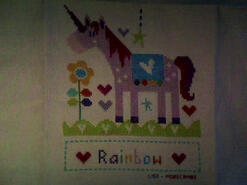 Cross stitch square for Violet G's quilt