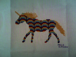 Cross stitch square for Violet G's quilt