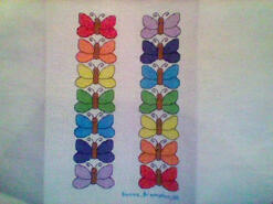 Cross stitch square for Violet G's quilt