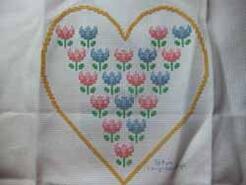 Cross stitch square for Lillie-May H's quilt