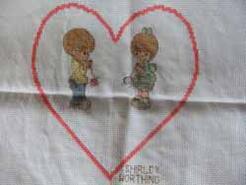 Cross stitch square for Louise G's quilt