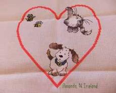 Cross stitch square for Lillie-May H's quilt