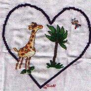 Cross stitch square for Louise G's quilt