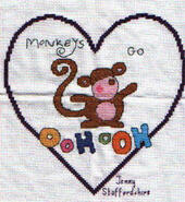 Cross stitch square for Louise G's quilt