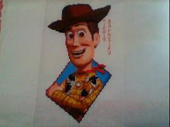 Cross stitch square for Lewis T's quilt
