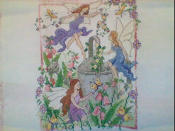 Cross stitch square for Kaiya-Louise's quilt