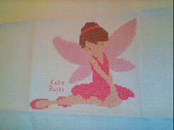 Cross stitch square for Kaiya-Louise's quilt