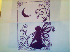 Cross stitch square for Kaiya-Louise's quilt
