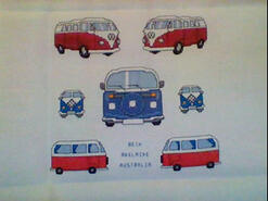 Cross stitch square for Benjamin M's quilt