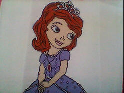 Cross stitch square for Charlotte M's quilt