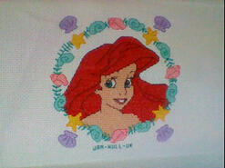 Cross stitch square for Charlotte M's quilt