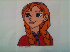 Cross stitch square for Charlotte M's quilt