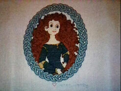 Cross stitch square for Charlotte M's quilt