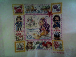 Cross stitch square for Charlotte M's quilt
