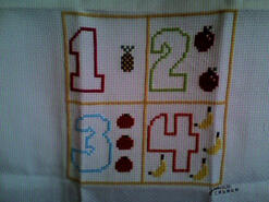 Cross stitch square for Stevie L's quilt