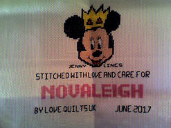Cross stitch square for Novaleigh S's quilt