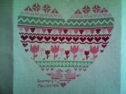 Cross stitch square for Jessica G's quilt