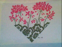 Cross stitch square for Jessica G's quilt