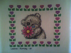 Cross stitch square for Jessica G's quilt