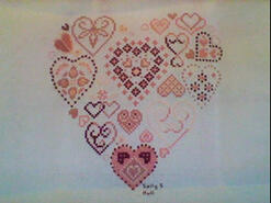 Cross stitch square for Jessica G's quilt