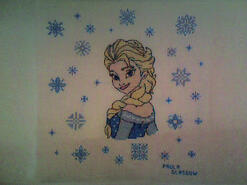 Cross stitch square for Vikki C's quilt