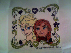 Cross stitch square for Vikki C's quilt