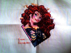 Cross stitch square for Vikki C's quilt