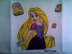 Cross stitch square for Vikki C's quilt