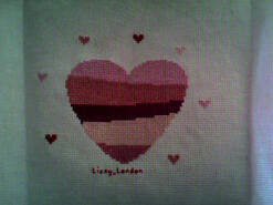 Cross stitch square for Lacey-Kelly's quilt