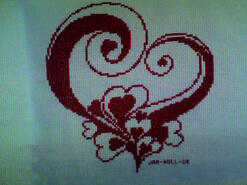 Cross stitch square for Lacey-Kelly's quilt