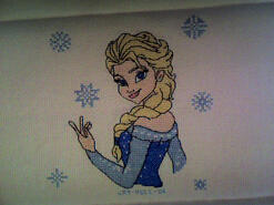 Cross stitch square for Frankie L's quilt