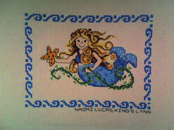 Cross stitch square for Samuel M's quilt