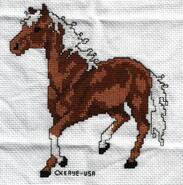 Cross stitch square for Ellice H's quilt