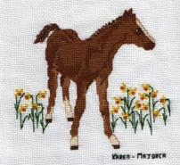 Cross stitch square for Ellice H's quilt