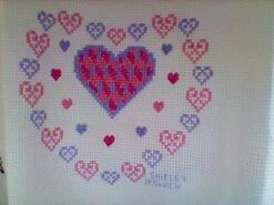 Cross stitch square for Ellie C's quilt