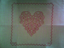 Cross stitch square for Ellie C's quilt
