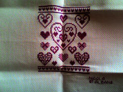 Cross stitch square for Ellie C's quilt