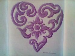 Cross stitch square for Ellie C's quilt