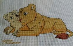 Cross stitch square for Theo B's quilt