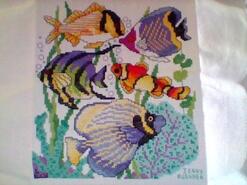 Cross stitch square for Theo B's quilt
